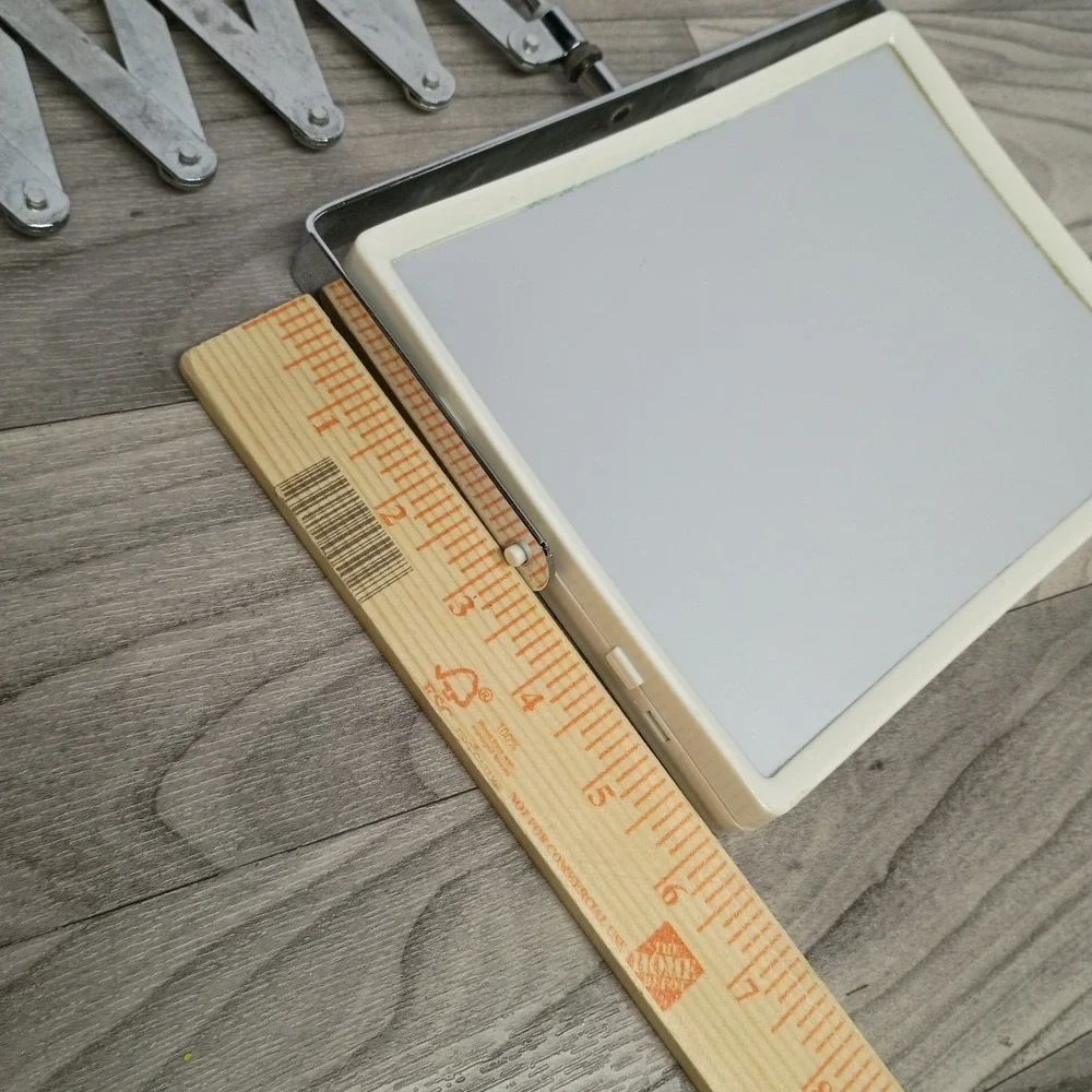Vintage Telescoping Magnifying‎ Mirror Wall Mount Widmere Shaving Makeup Mirror